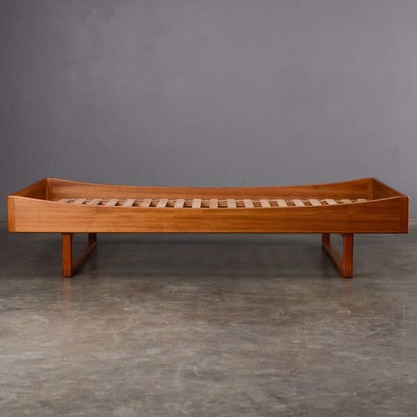 Twin Size Teak Danish Modern Bed Bernhard Pedersen & Søn