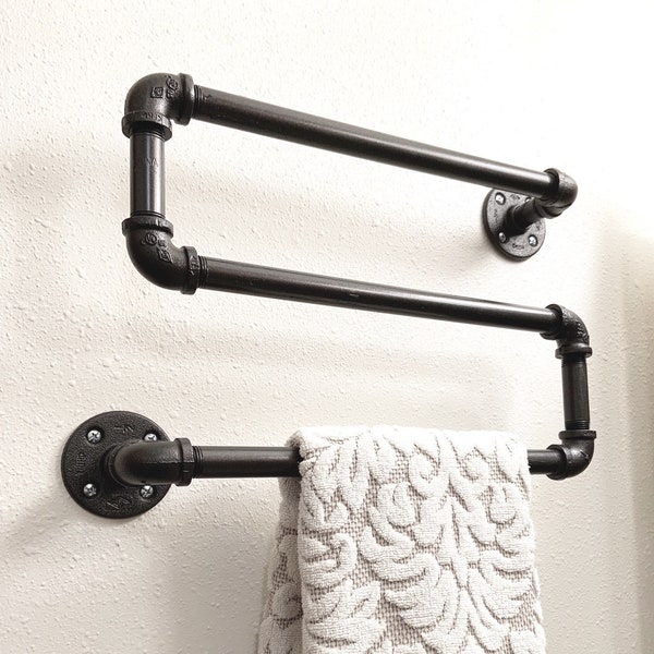 Double Pipe Towel Bar Etsy