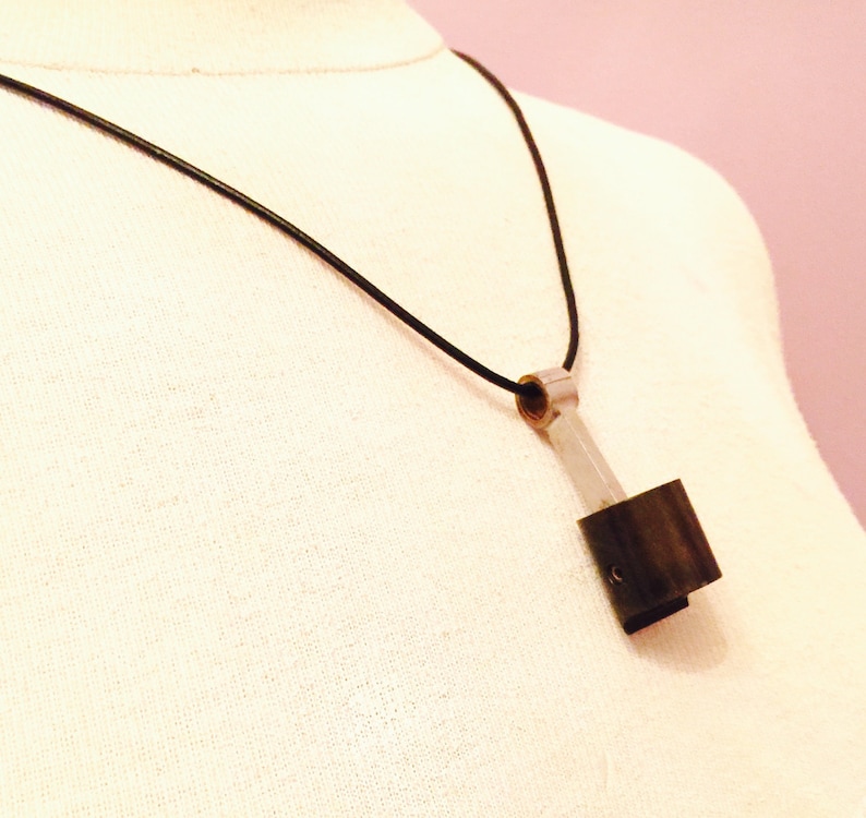 Unique Gift For Him Gearhead Mechanics Aviator Gift Steampunk Piston Pendant Biker Unisex Necklace RePurposed RC Engine Part