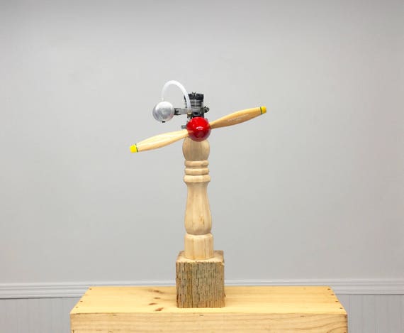 Rc Airplane Propeller Sculpture Aviation Art Rc Engine Art Etsy