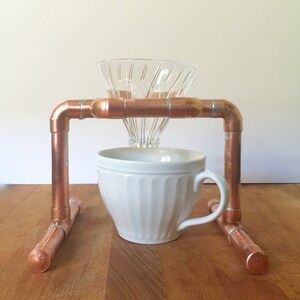 Drip Coffee Copper Pipe Stand \u0026 Hario 