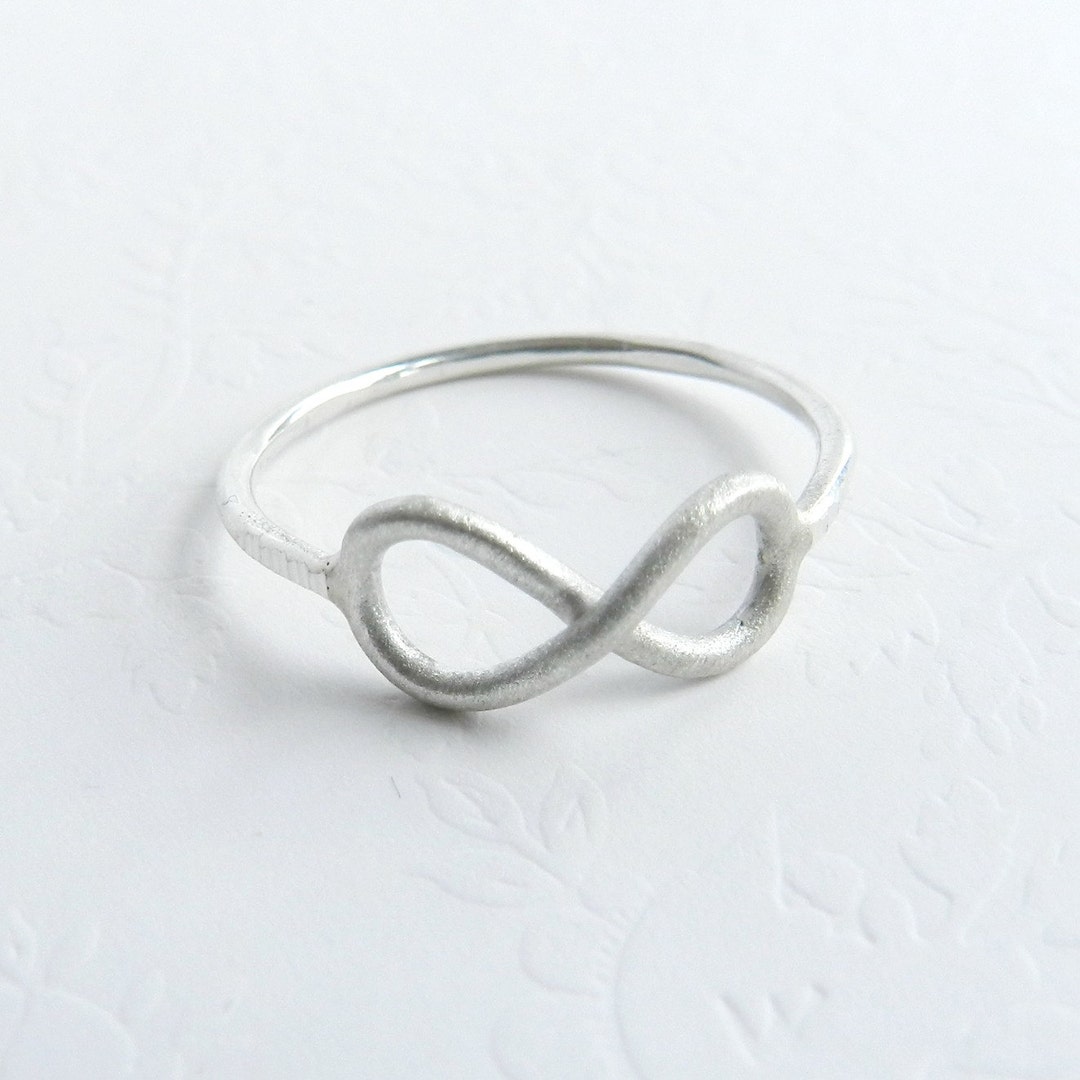 Infinity Ring, Sterling Silver Rose Gold Plated Ring, Infinity Band, Love &  Friendship Band, Simulated Diamond Infinity Ring - Etsy | Infinity diamond  ring, Ladies silver rings, Rose gold plated ring
