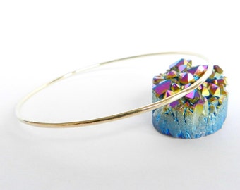 Polished Gold Bangle Bracelet