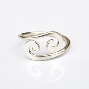 Dainty Knuckle Ring - Silver Midi Ring Worn Above Knuckle Sterling Midi Ring Silver Knuckle Ring