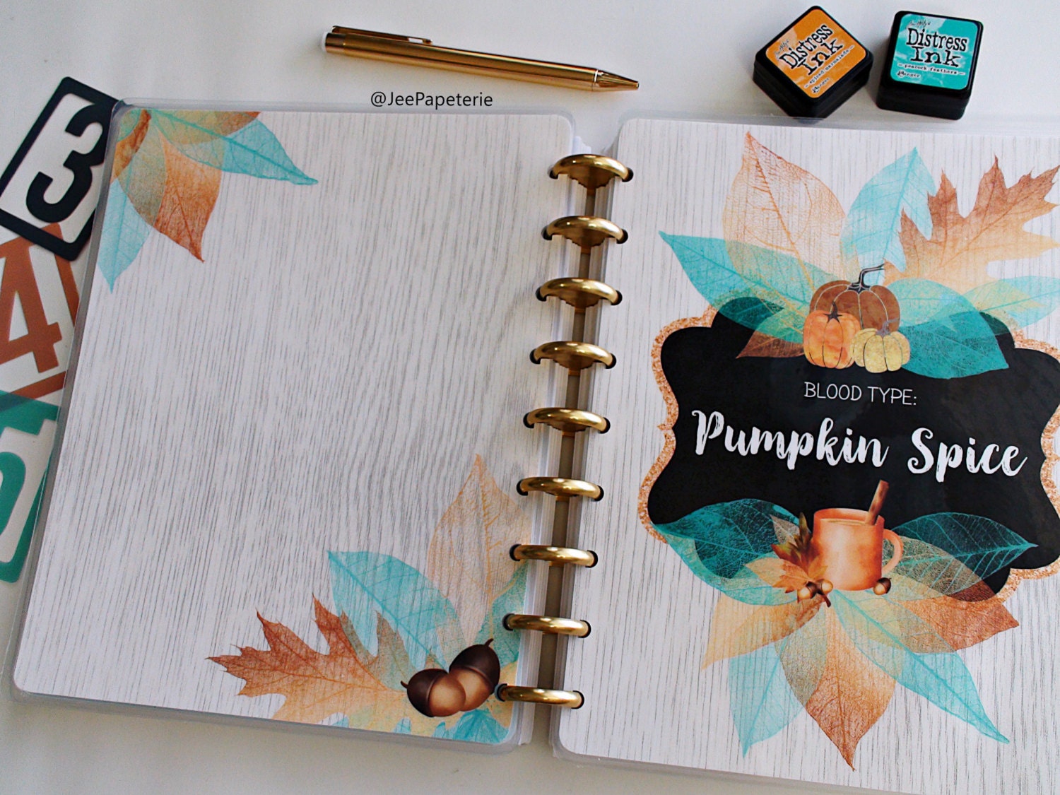 Fall/Autumn Planner Cover Happy Planner Cover Erin Condren | Etsy