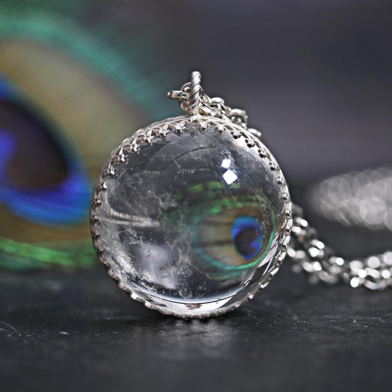 Blue Grotto Orb Necklace