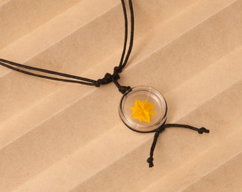 Origami Necklace "Star Flower"