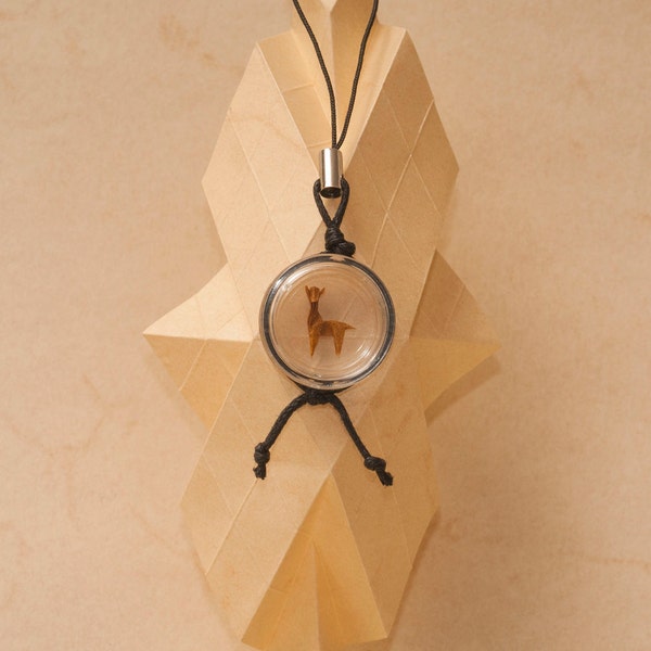 Origami-Handyanhänger "Giraffe"