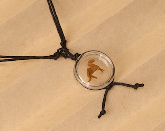 Origami necklace "Horse"