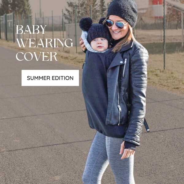 Tragecover für den Sommer Tragejacke Babytrage Cover Tragetuch Cover Kälteschutz in der Trage Geschenk neue Mama Geschenk zur Geburt