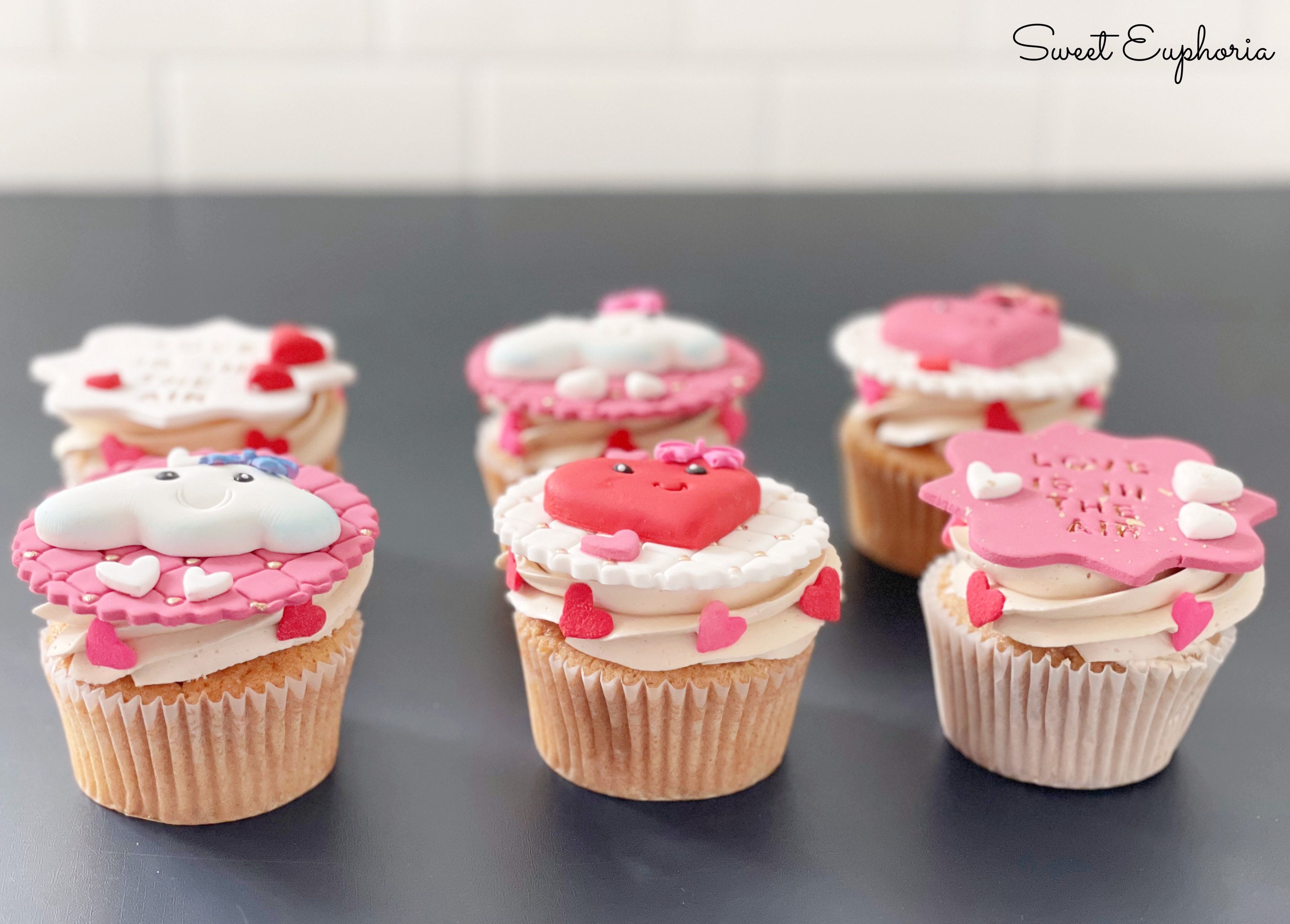 36 Stück Valentinstag Cupcake-Topper – Glitzernde Herz-Aufsteller Für Kuchen & Cupcakes (Rot)