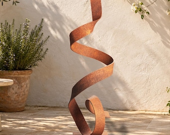 Luxury Metal Garden Decor Abstract Modern Art for Outdoors Rustic Sculpture