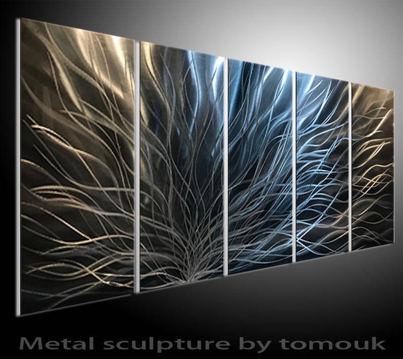 Metal Wall Art Painting Panitng Sculputre 3d Sculpture Home Decor Line