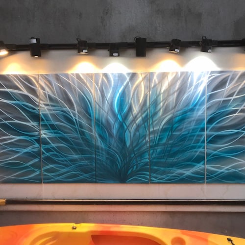 Metal sculpture wall art. Metal painting wall. Metal wall art.metal art wall on aluminum