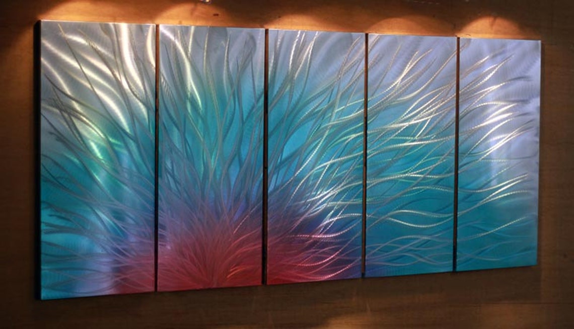 Abstract Aluminum Metal Wall Art Original Abstract Wall Art. Etsy