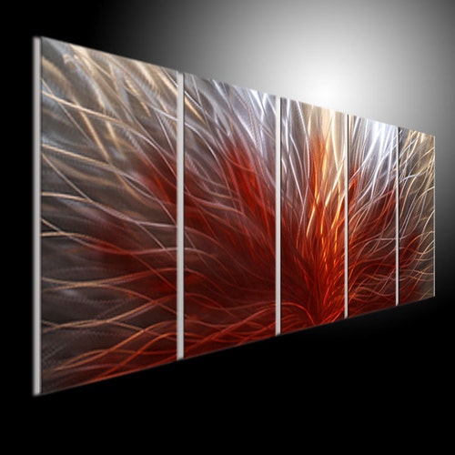 Modern Sculpture Wall Art Metal Scupture Wall Art Original Etsy