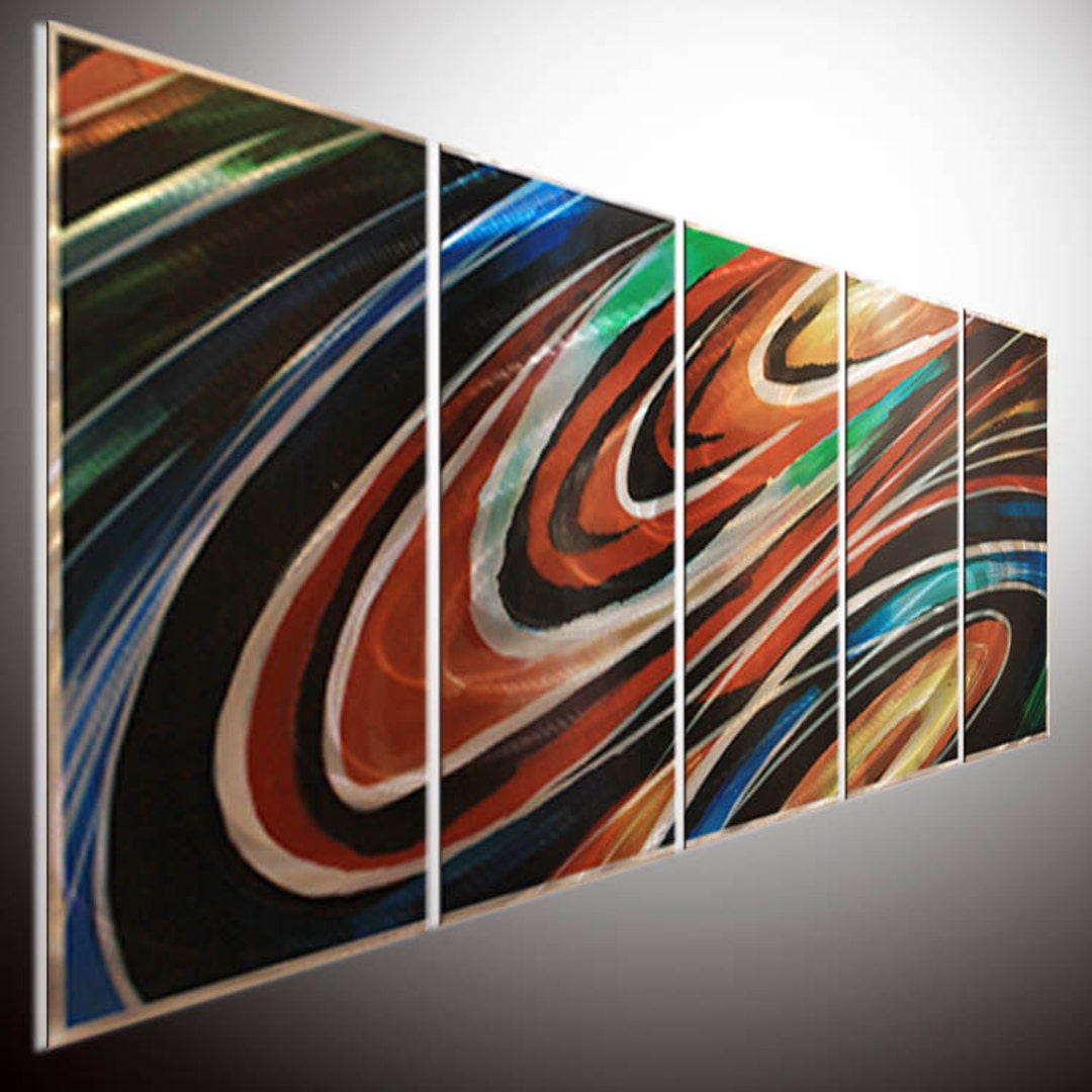 Metal Wall Artwork Contemporary Décor - Modern Metal Painting.metal ...