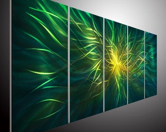 Abstract Metal Wall Art Sculpture, Large Indoor Outdoor Decor by Tomouk