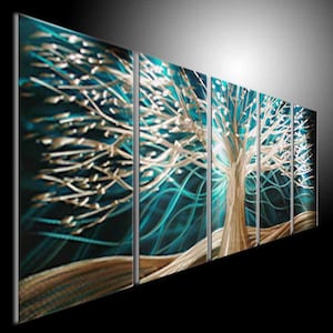 Original Abstract Wall .Metal Sculpture Tree. Metal Wall Art. Metal Painting Wall Art by TOMOUK