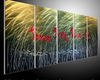 Metal Wall Art Sculpture Flower Oil Painting Landscape Painting Birch Aspen Tree Painting Abstract Art Large Wall metal sculpture wall art