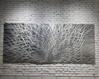 Large Abstract Metal Wall Art, Modern Home Decor