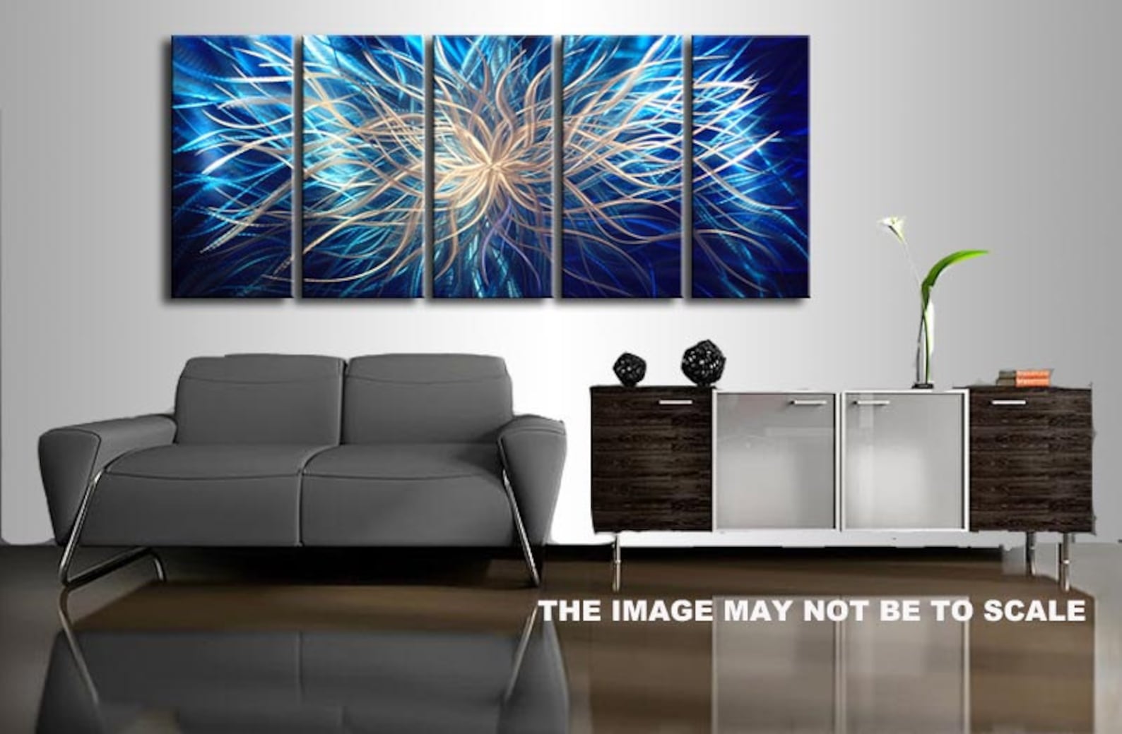 Metal Painting Wall Modern Art.flash 3D Painting Art. Metal Etsy