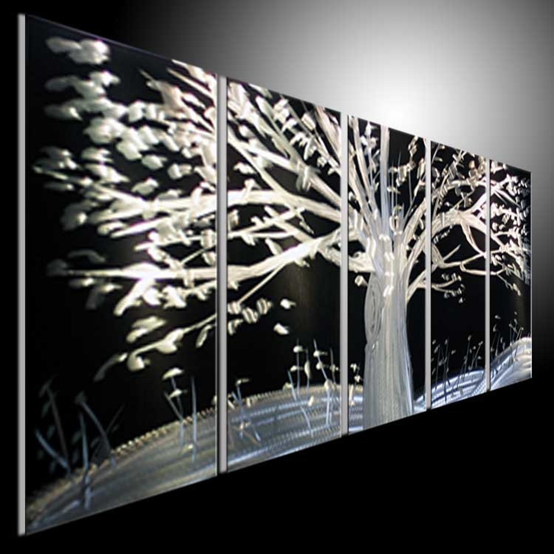 Original Abstract Wall Art Metal Sculpture Wall Art, Oil Painting