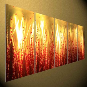 original abstract Metal Wall Art Modern 3D Painting Sculpture Metal Scupture wall Art Indoor Outdoor Decor Modern Abstract Painting Wall image 1