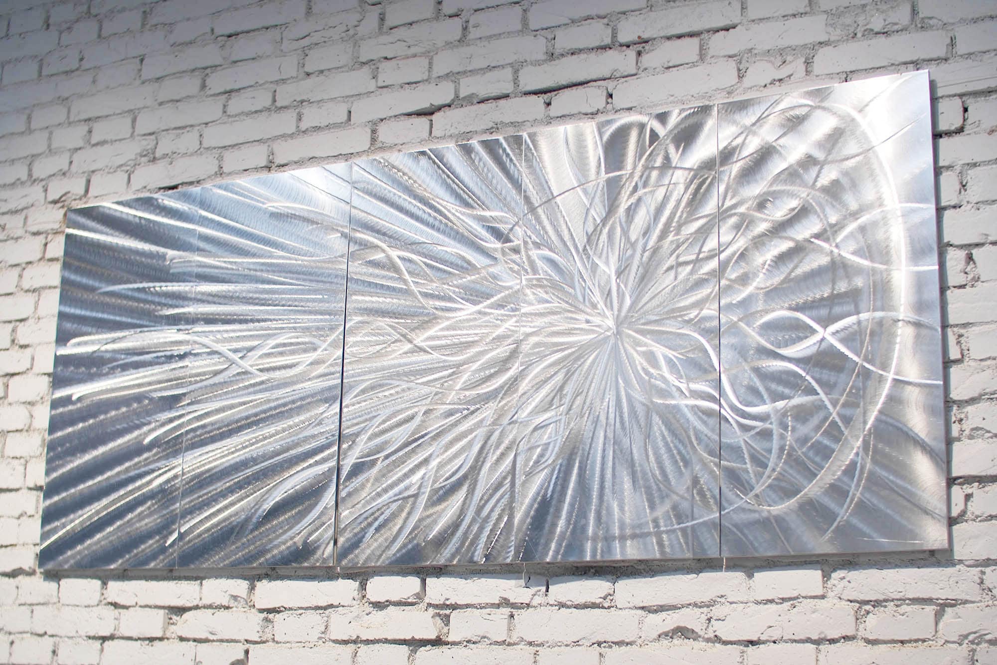 Large Metal Wall Sculpture Silver Wave Design Modern Art Decor Metal Wall Art Panels . Metal Art Wall. wall art metal