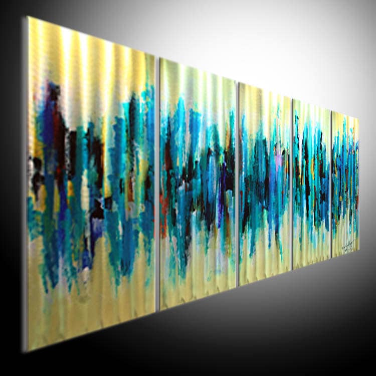 Original Metal Wall Art Modern Painting Scupture Indoor Etsy