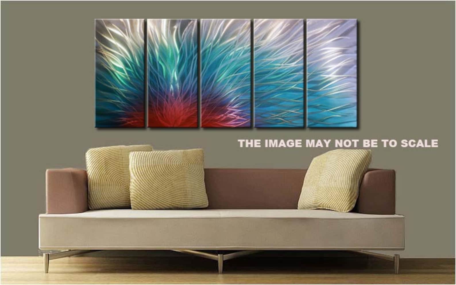 Abstract Aluminum Metal Wall Art Original Abstract Wall Art. Etsy