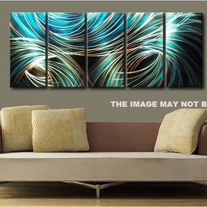 METAL painting art modern home office art . Metal Wall Art Home Decor-Amazon-Abstract Contemporary Modern Decor image 5