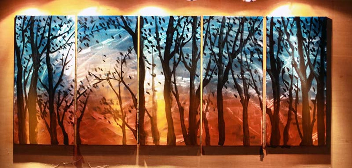Original Abstract Metal Wall Art Indoor Outdoor Decor Metal - Etsy