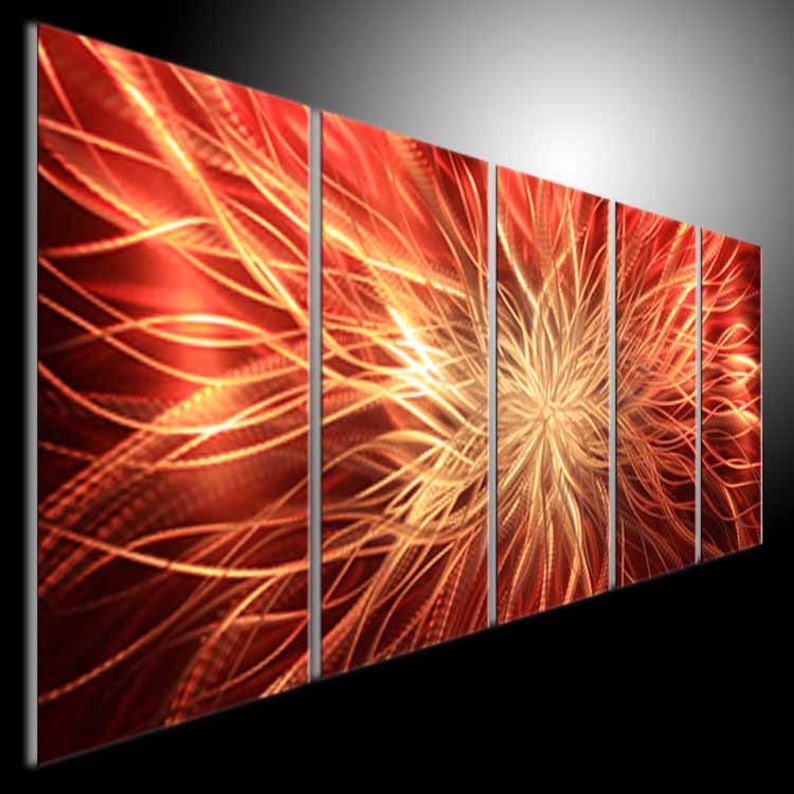 Oil Painting metal Painting Wall Modern Art.original Abstract Etsy