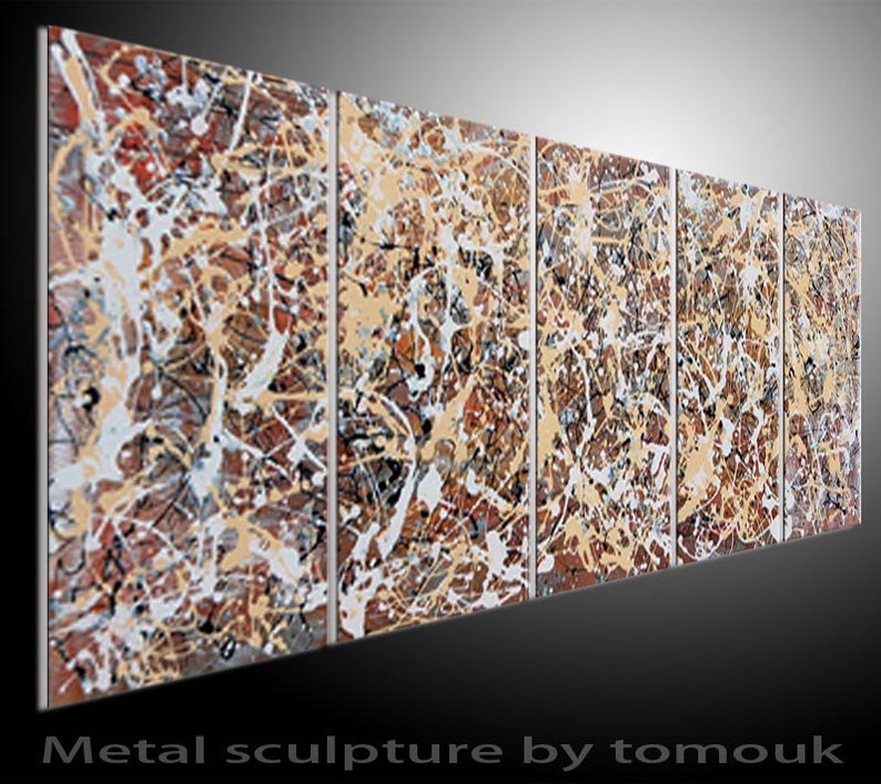 Metal Art Wall Decor Contemporary Modern Sculpture Abstract Unique Large