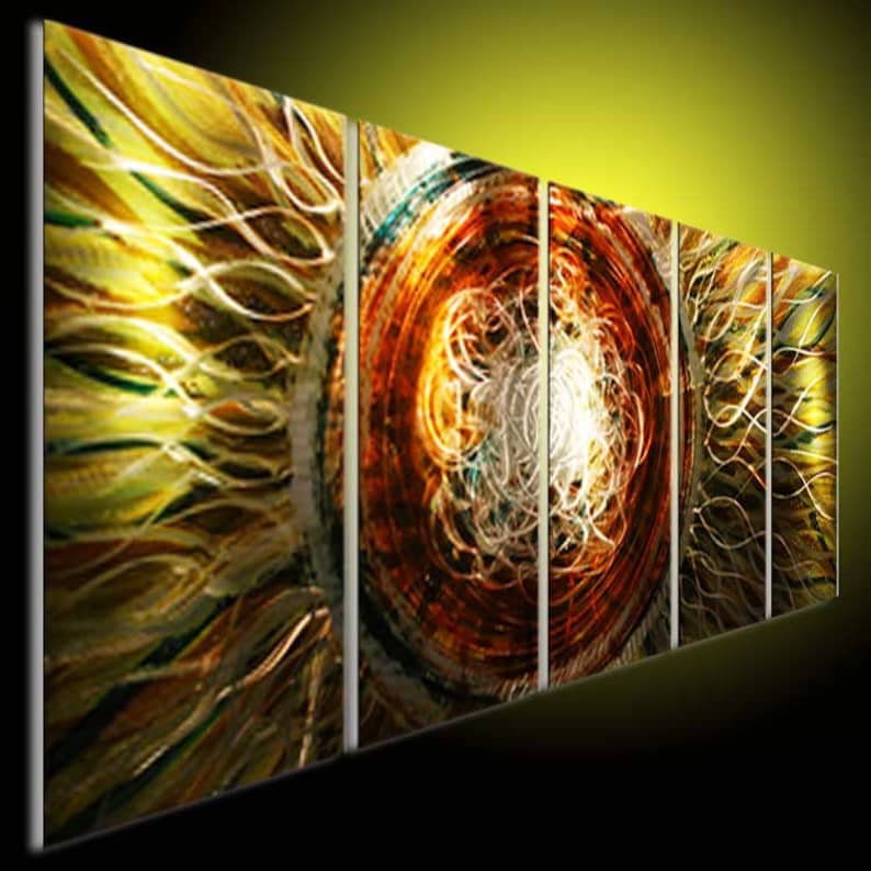 Modern Abstract Painting Wall Art Metal Scupture Wall Art Etsy