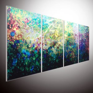Mahlzeit Wandkunst. Große Wandkunst Original abstrakte Malerei Wand, Ölgemälde, Wandkunst handgemachte bunte abstrakte große benutzerdefinierte Metallwandkunst