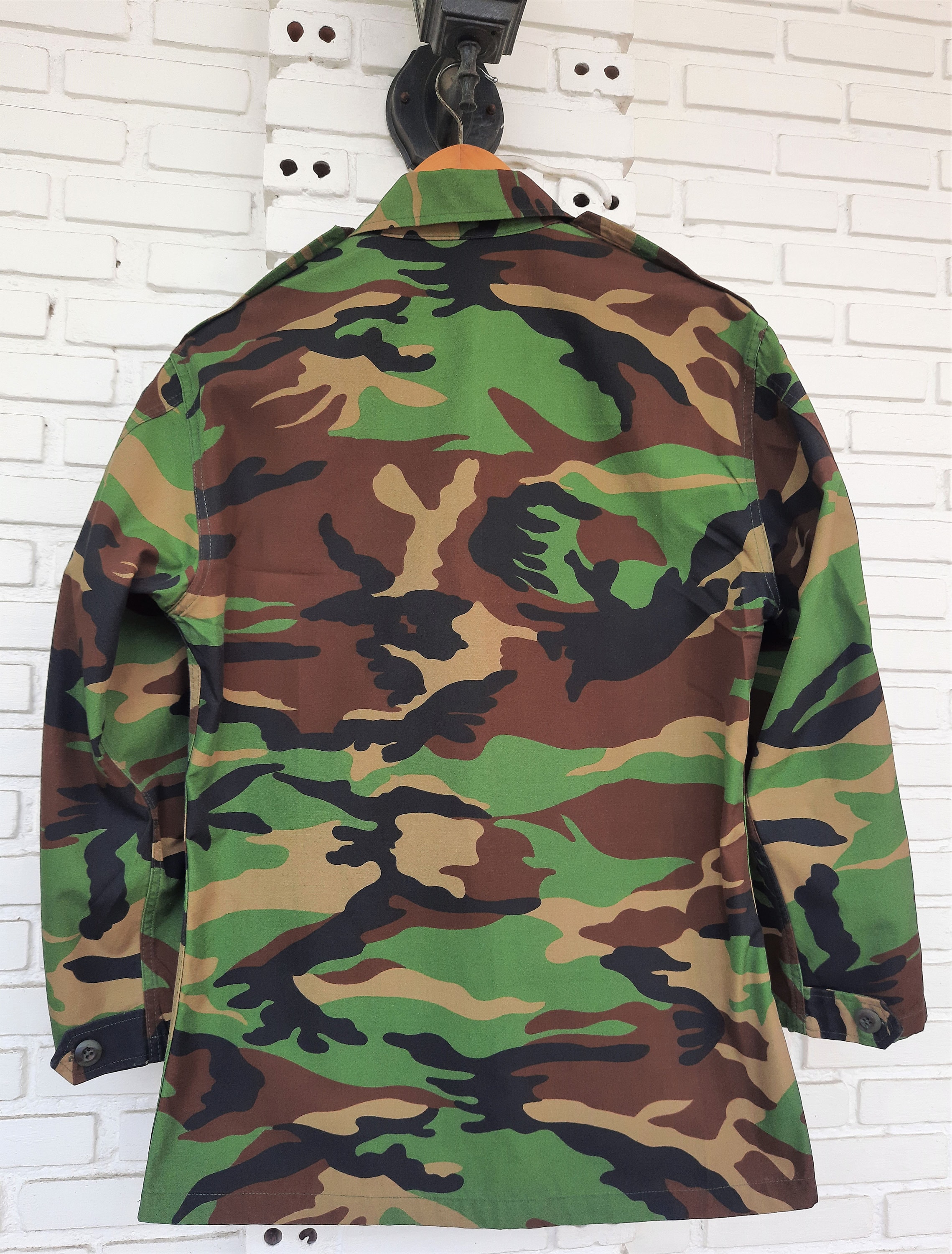Upcycled Camo Jacket With Patches / Reworked Vintage Military ...