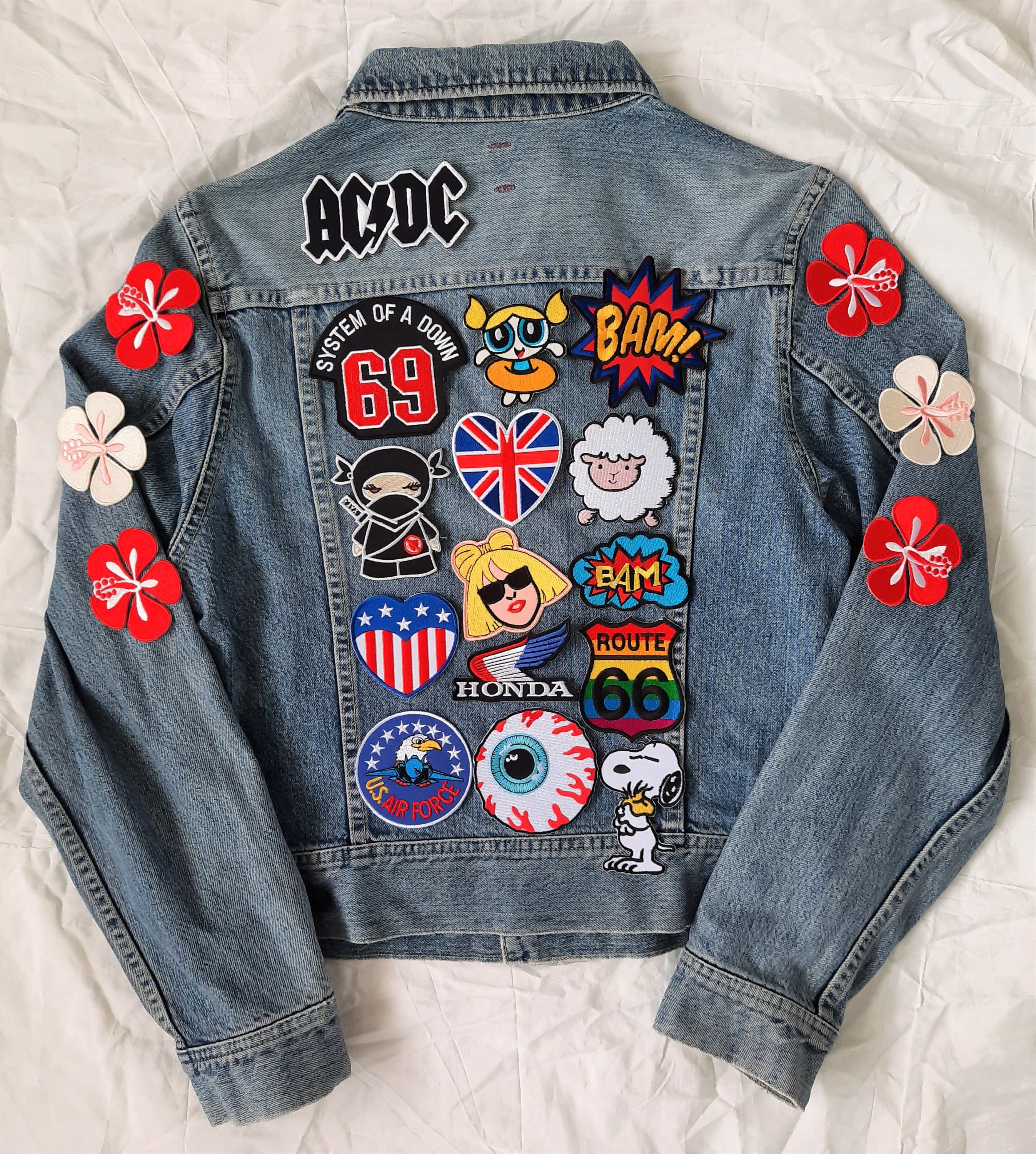 upcycled denim jacket