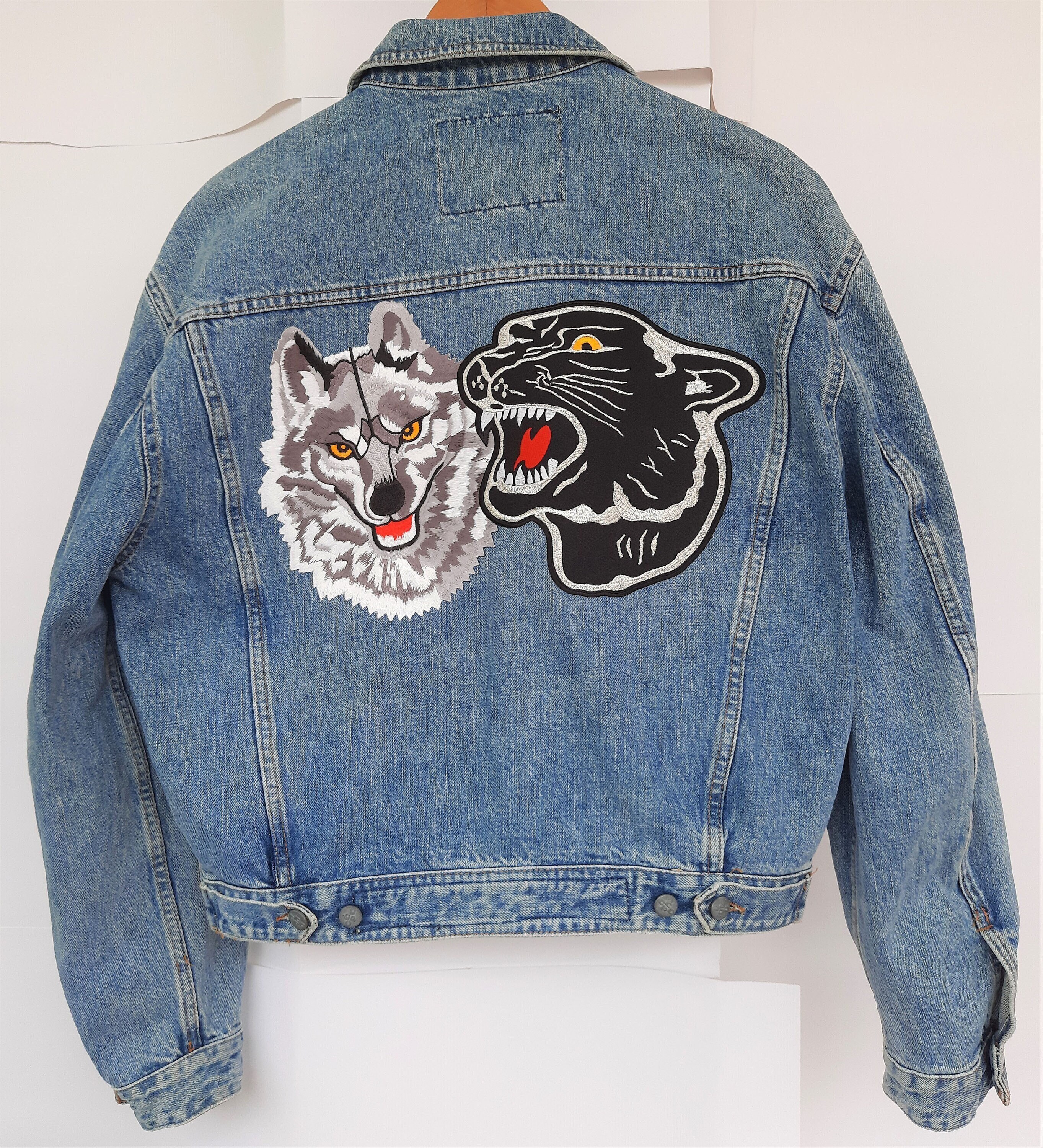 black panther jean jacket