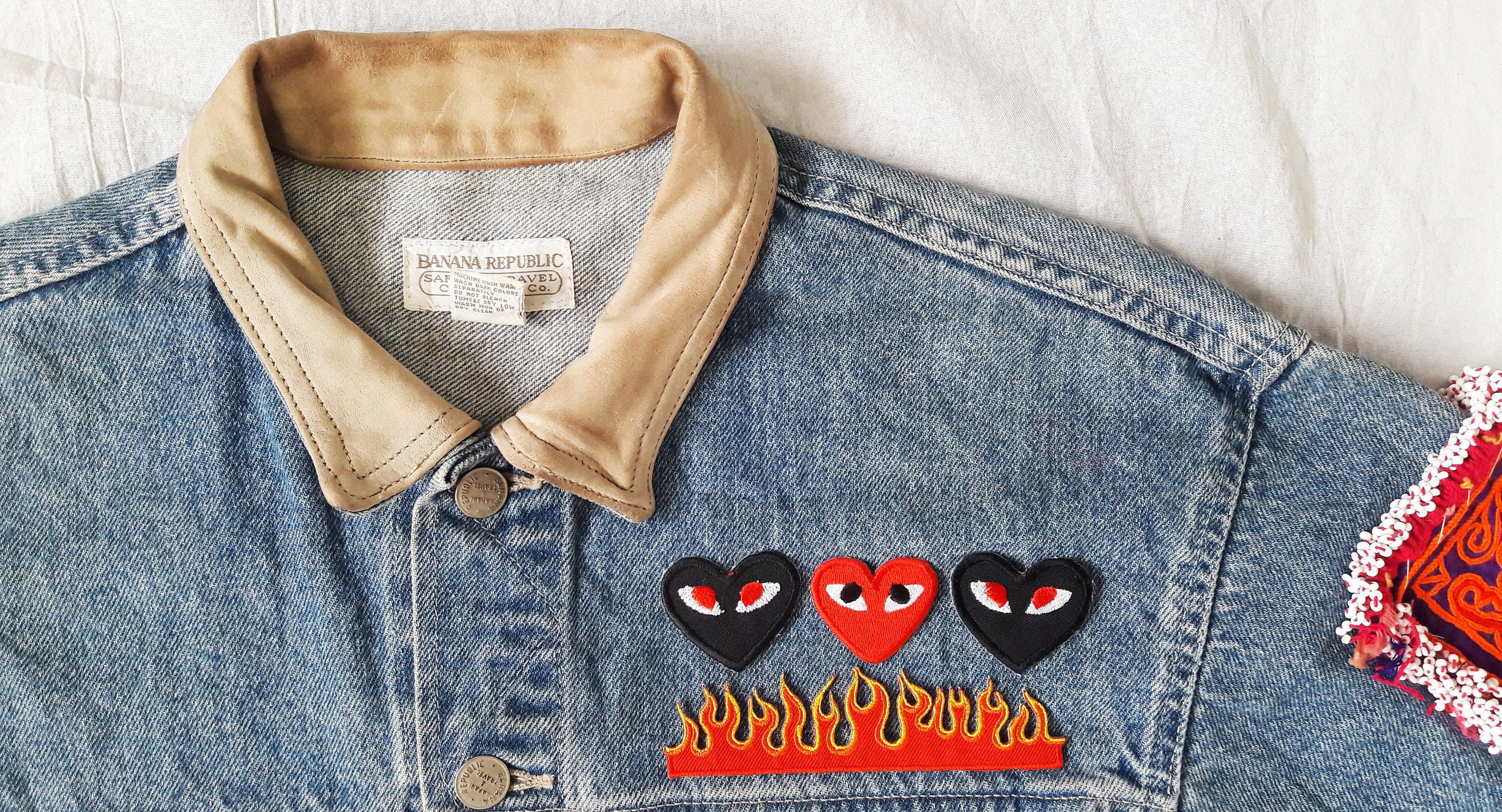 Upcycled Jean Jacket with Patches: Earth Day Craft!