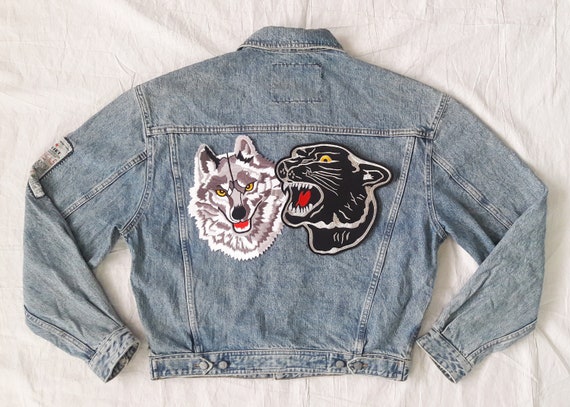 black panther jean jacket