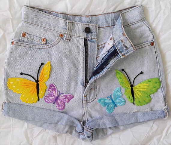 vintage levi cut off denim shorts