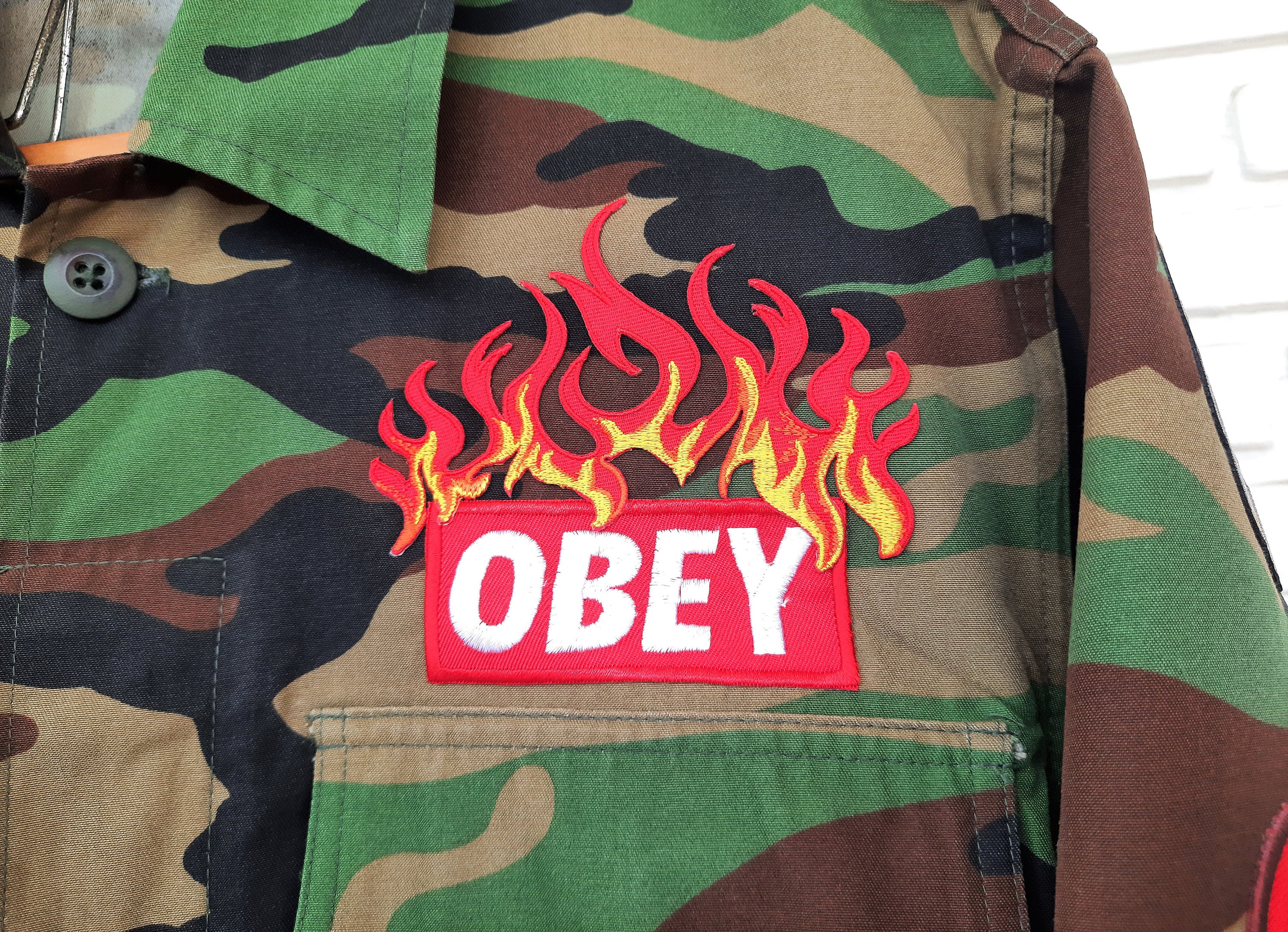 Upcycled LV Stud Army Camo Jacket 2 – PCH The Label