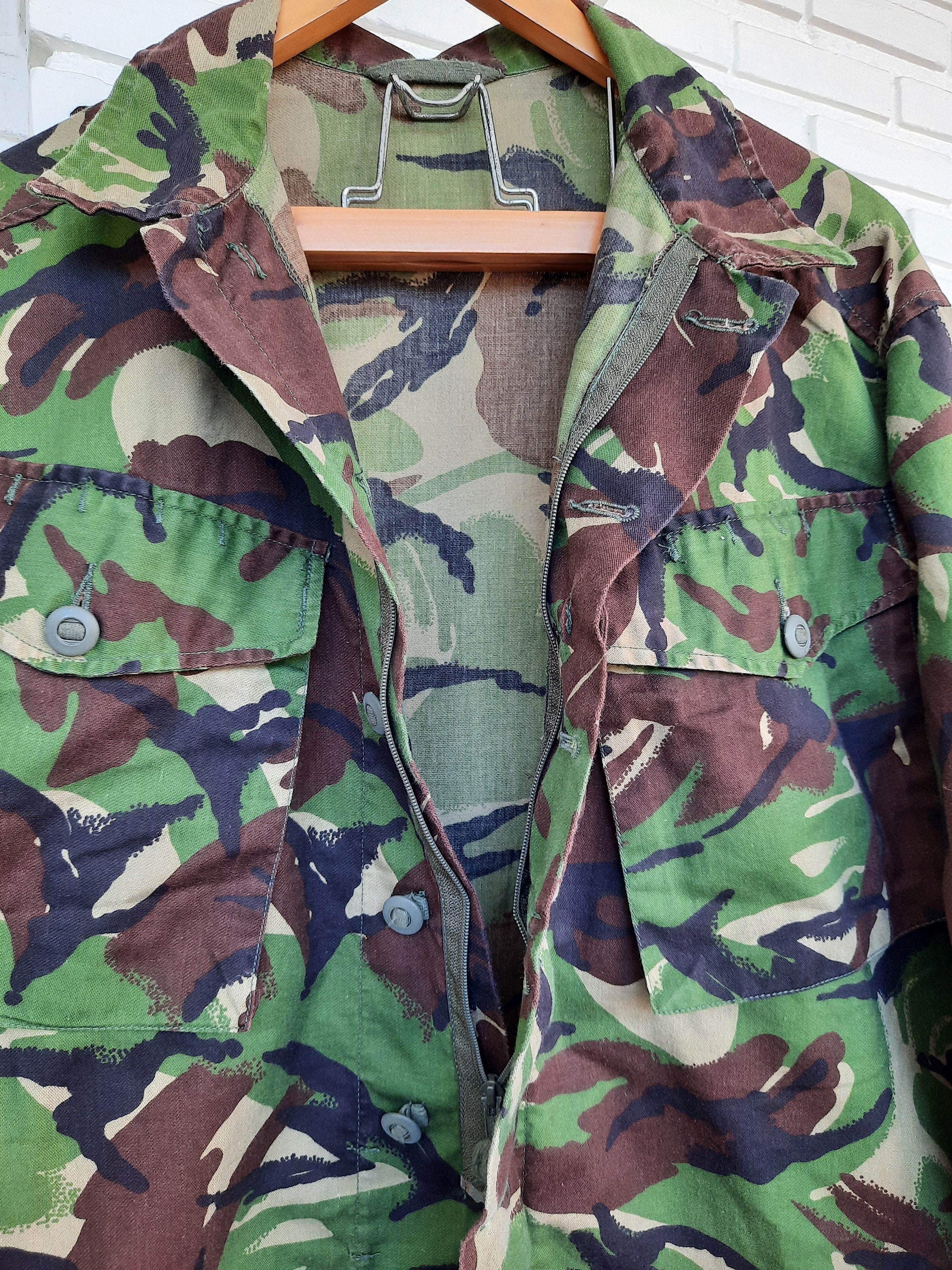 Vintage British Army Combat Woodland Camouflage Jacket / Vintage ...