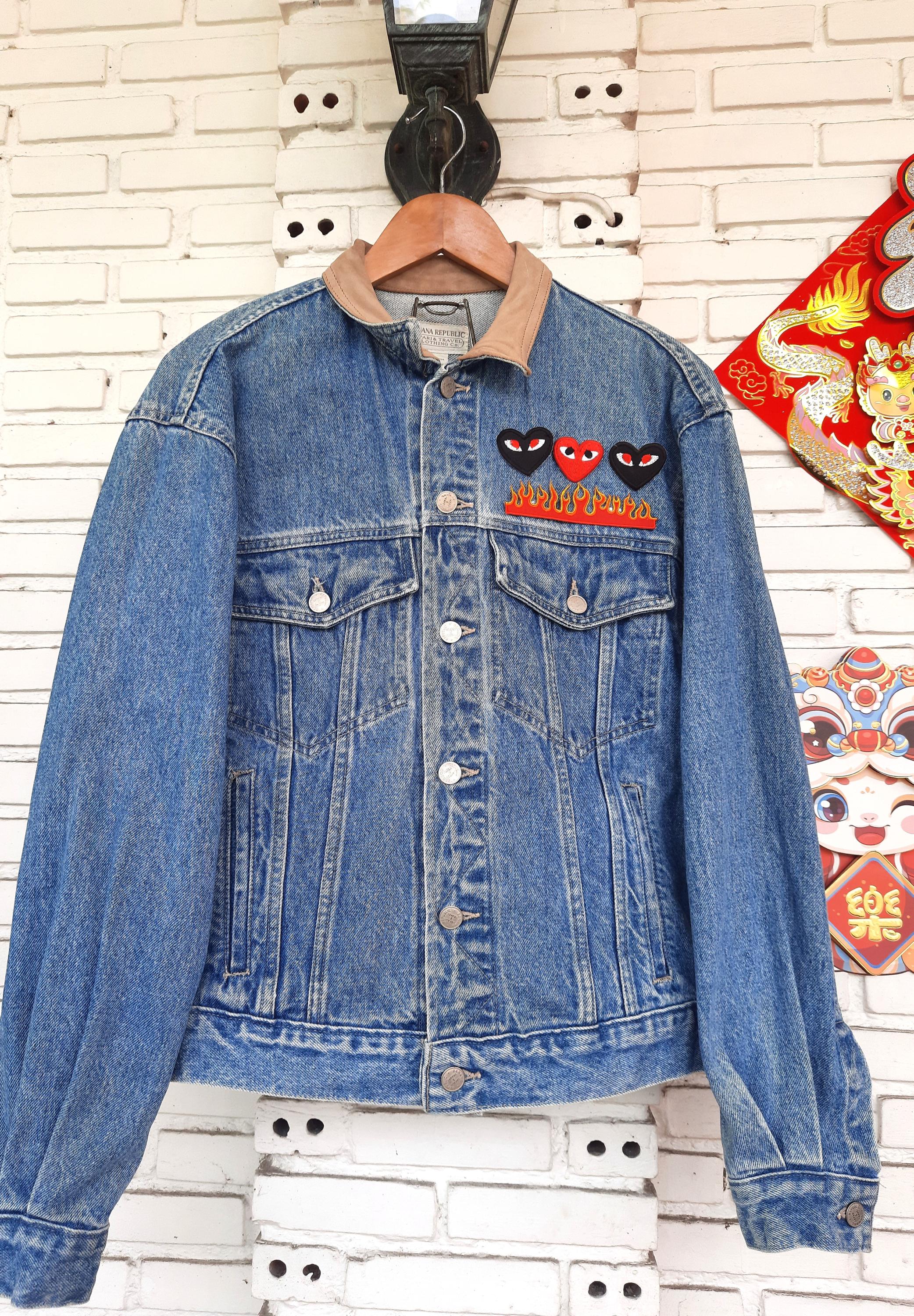 Patch Me Up! – Reworked Vintage Jean Jacket With Bold Iconic