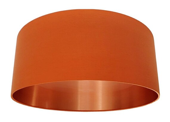 Brushed Copper Lined Fabric Lampshade In Your Choice Of Colour Brushed Copper Lined Fabric Lampshade, How To Make A Copper Lined Lampshade