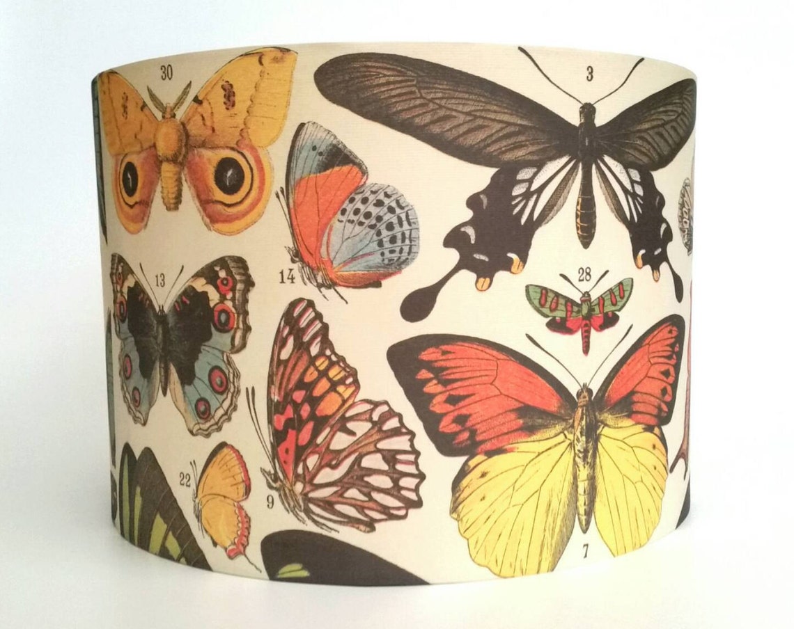 Vintage Butterfly Lampshade Etsy