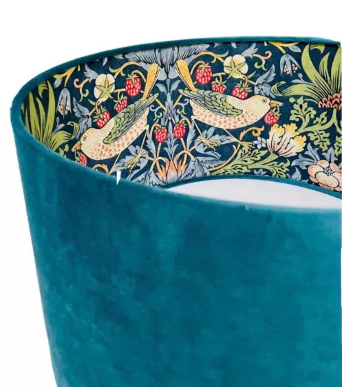 StrOux Abat-Jour en Tissu William Morris Strawberry Thief Dome Disponibles en 3 Tailles Hello