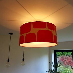 Scion Lohko Fabric Lampshade in Paprika & Pebble image 10